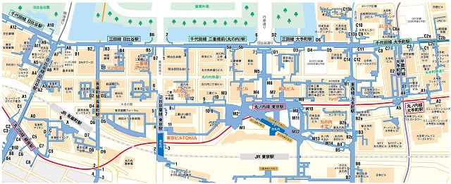 東京駅周辺地下通路