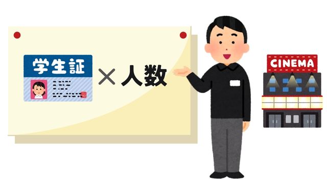 学生証は入場する学割で入る人数分必要 (1)