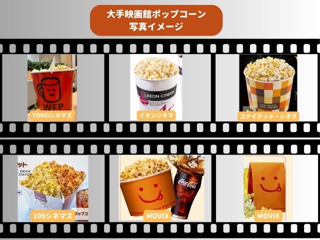 大手映画館ポップコーン 写真イメージ