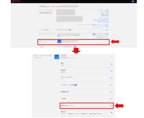 【Netflix】「字幕文字のフォーマット」で各表示方法を変更する